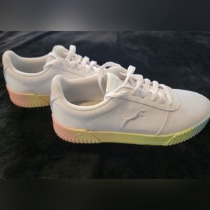White women's Puma SoftFoam+ shoes